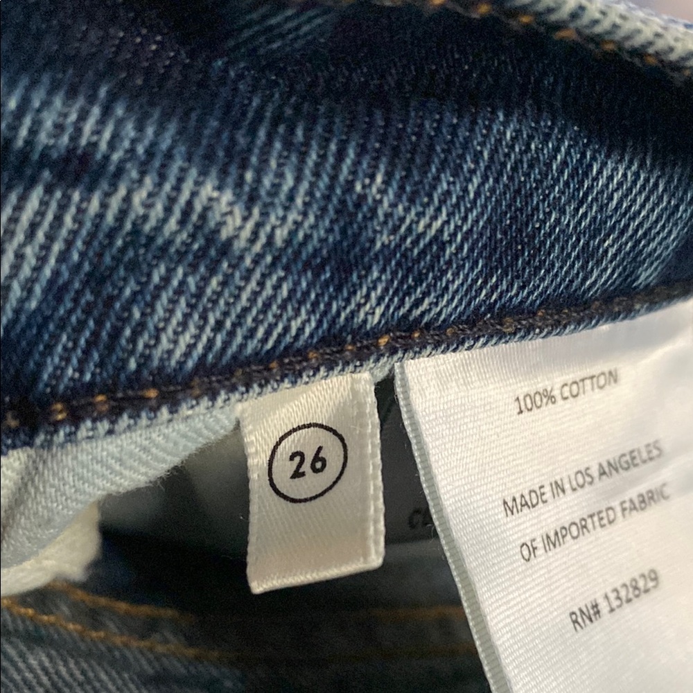 Grlfrnd The Courtney Low Rise Loose Boot Cut Jeans in High Bridge SZ 26 - Picture 6 of 9